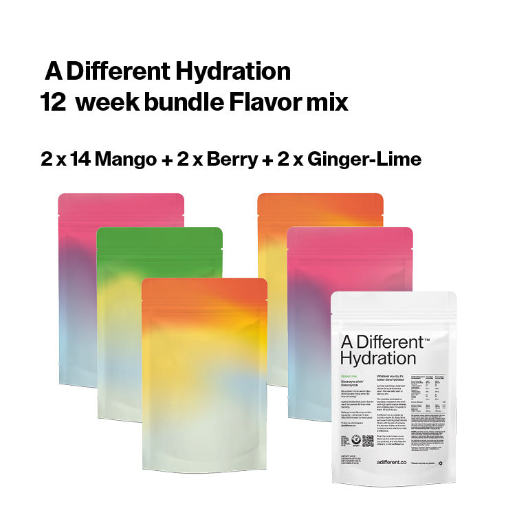 12 week A Different Hydration Bundle Subscription 10% off